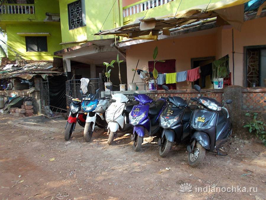 Скутеры и мотоциклы на гоа: аренда, риски