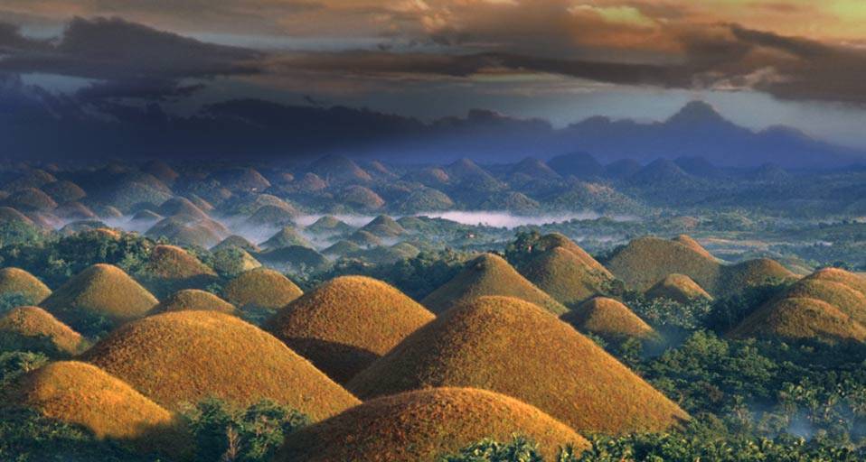 Шоколадные холмы на филиппинах, остров бохоль