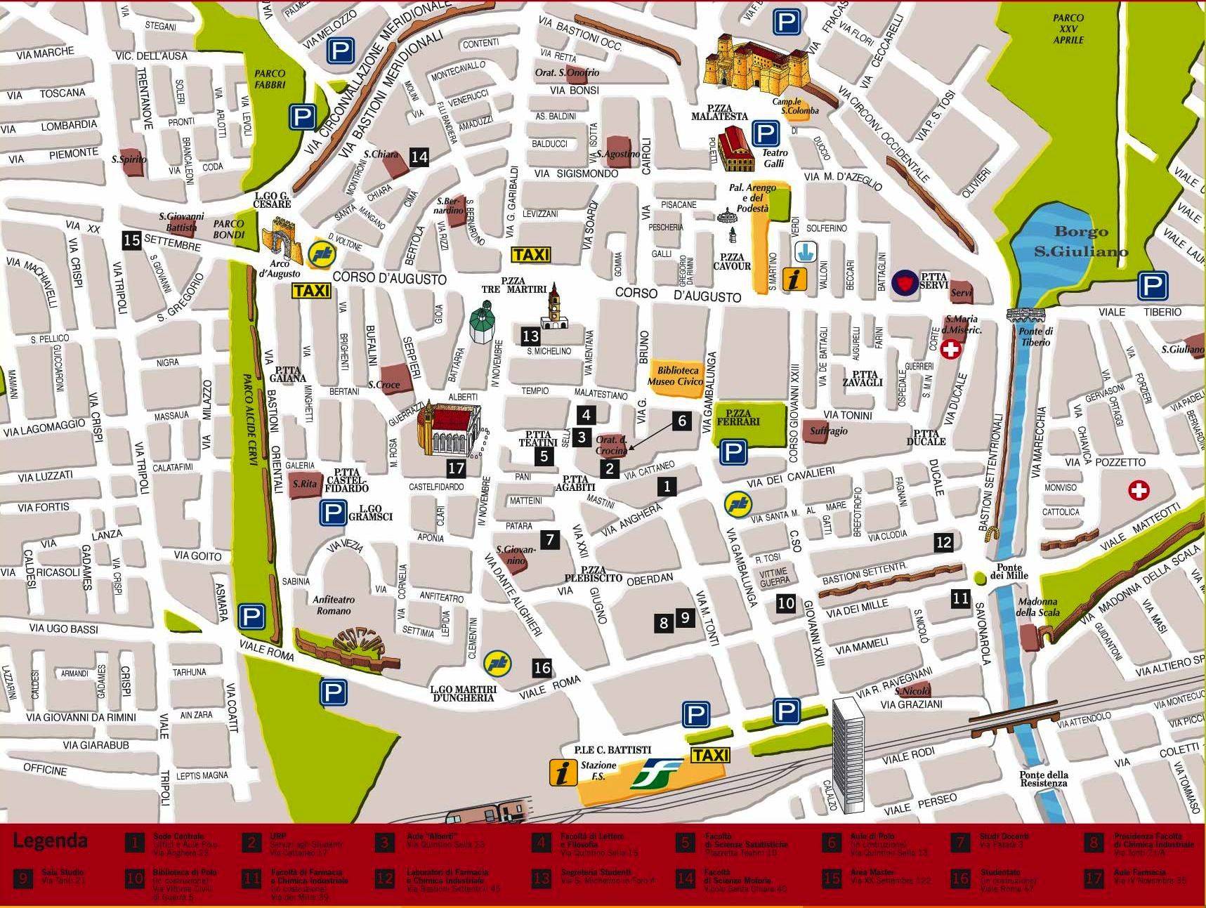 Достопримечательности римини в италии: фото с описанием, карта города