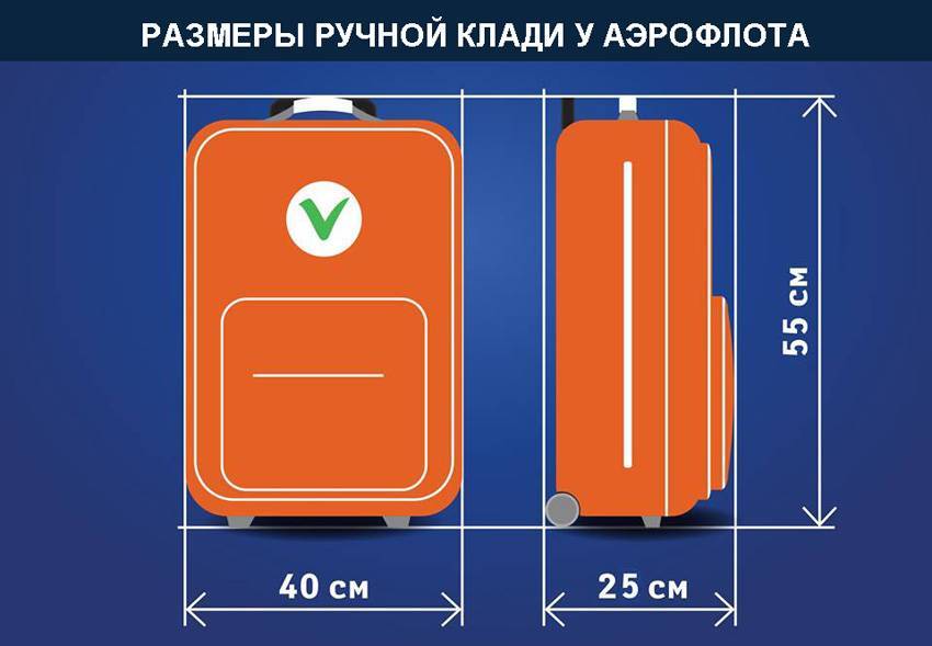 Нормы провоза багажа авиакомпании «аэрофлот»