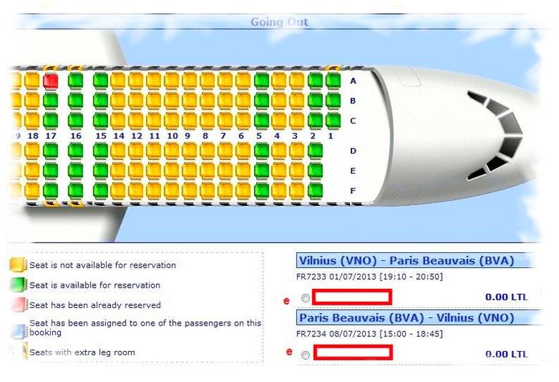 Как узнать место в самолете по электронному билету