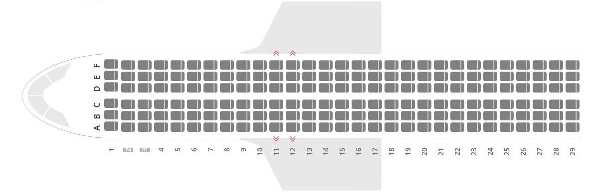 Расположение мест в самолете airbus a320 s7 схема