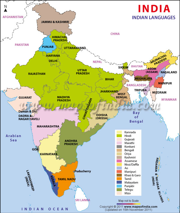 На каком языке говорят местные в индии