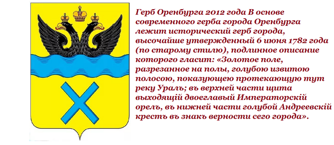 Герб оренбургской области фото и описание