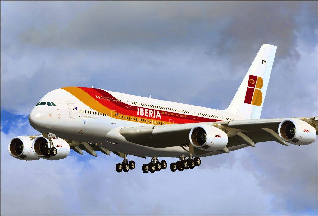 Крупнейший национальный авиаперевозчик испании iberia airlines