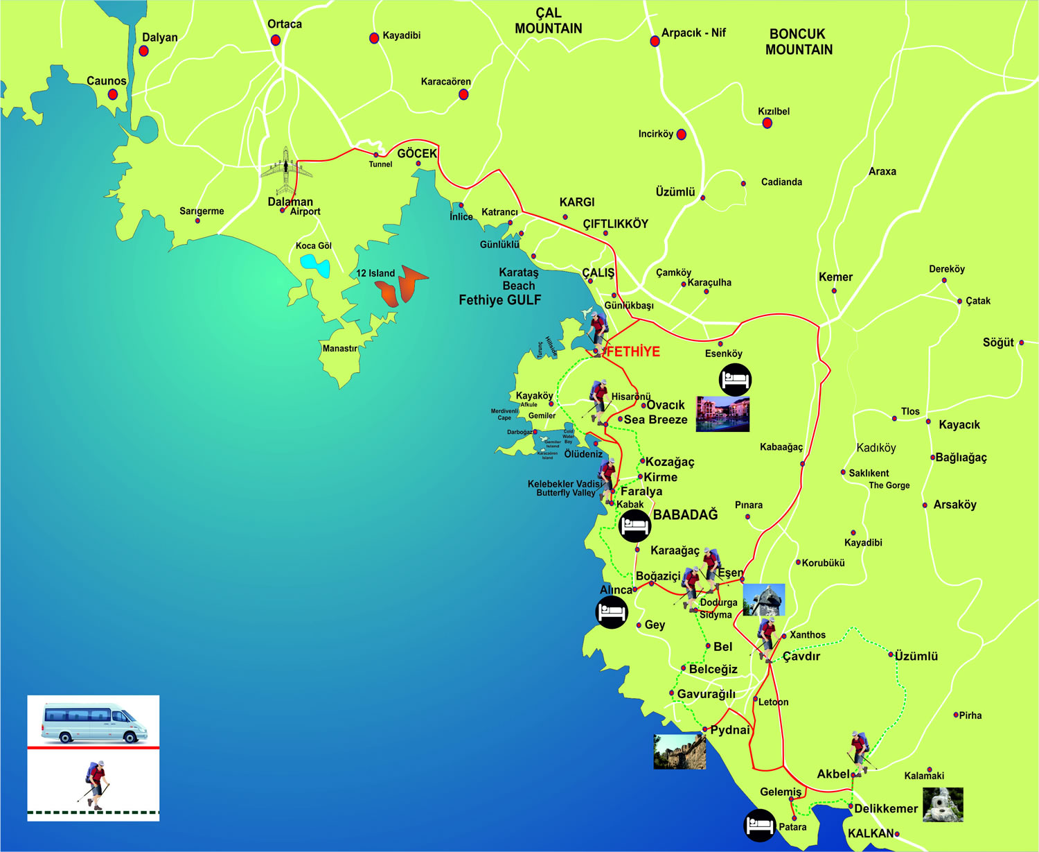 Олюдениз - курорт олюдениз в фетхие, турция, фото, пляж, карта - 2023