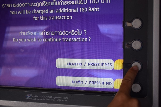 Как снять деньги с карты в тайланде в банкомате и банке