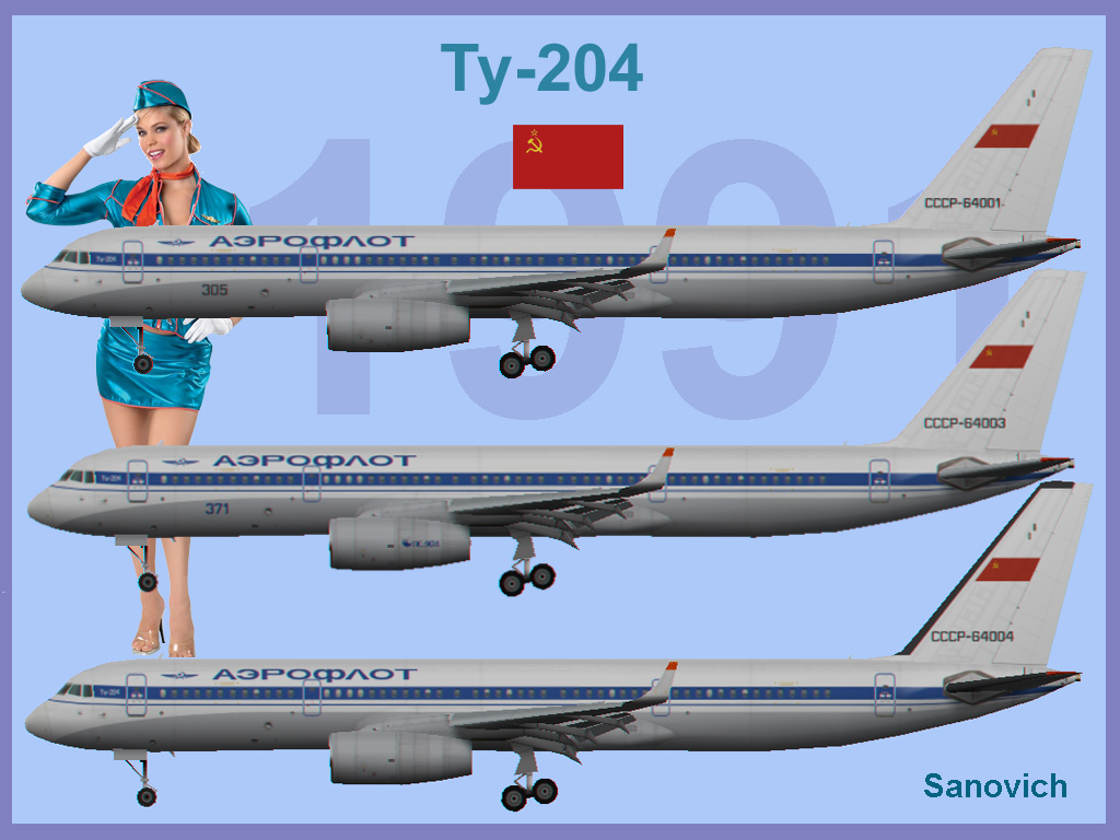 Пассажирский самолет ту-204, подробный обзор