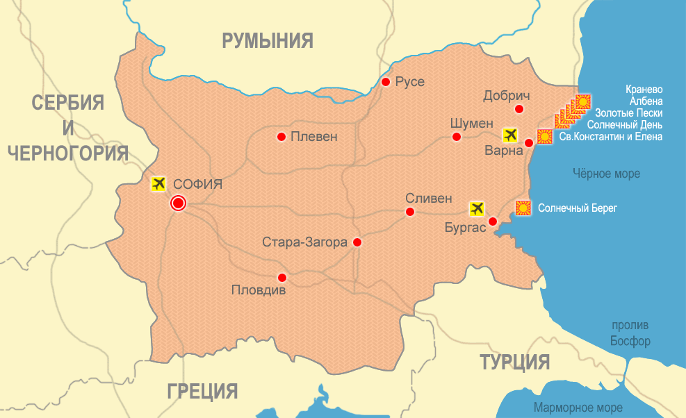 Аэропорты болгарии - | статьи по туризму от votpusk.ru