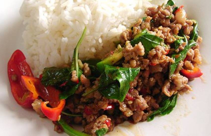 Жареный рис с овощами по-тайски, простой рецепт