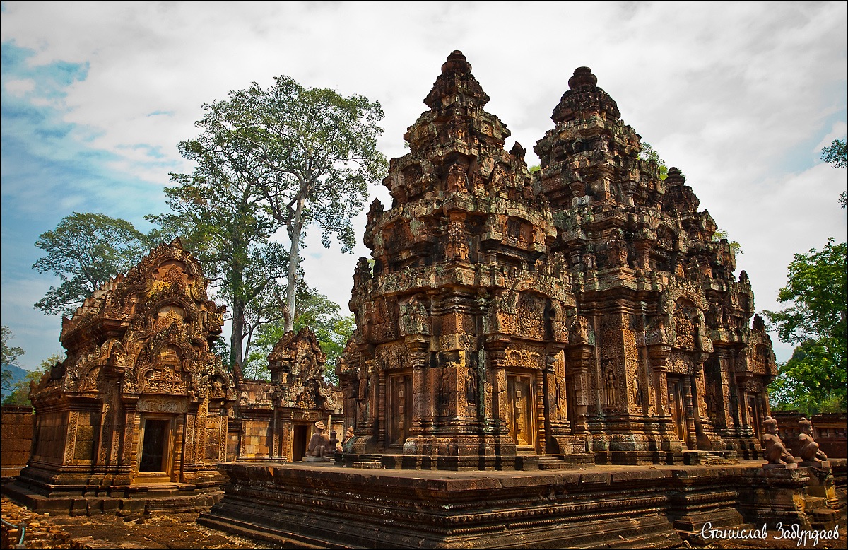 Древний город ангкор, камбоджа