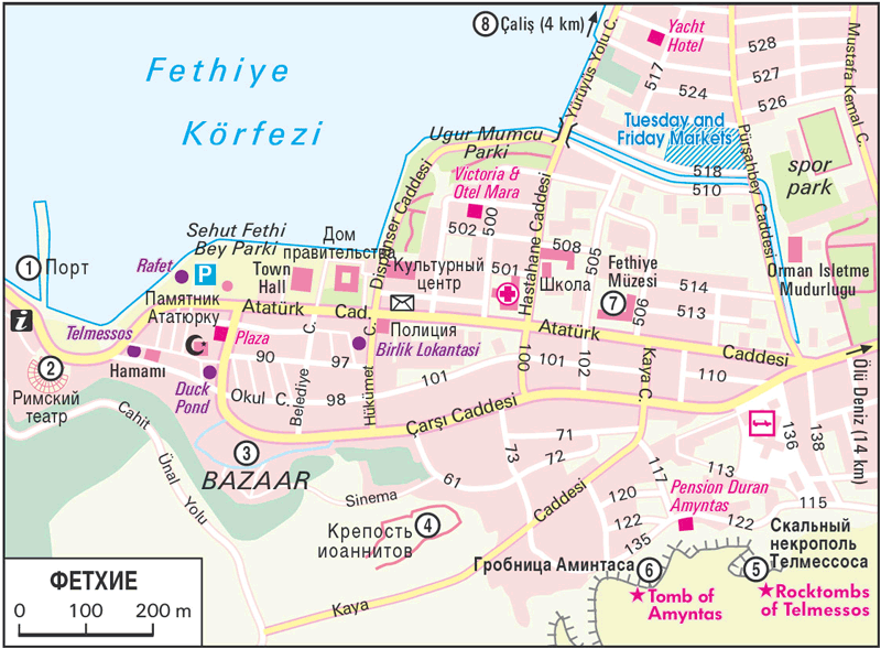 Ичмелер турция карта на русском языке