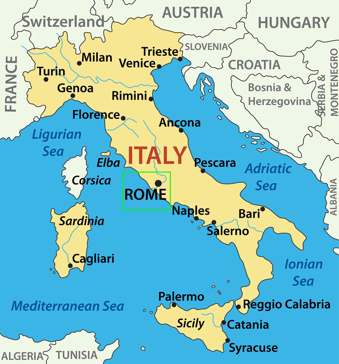 Достопримечательности региона калабрия (италия): карта
