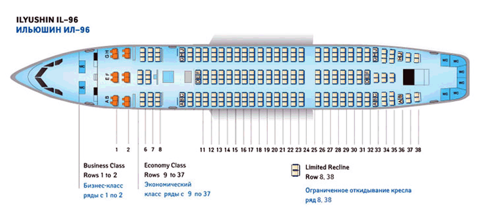 Сколько мест в 10 класс. Ил 96 схема салона Аэрофлот. Ил-96 пассажирский самолёт схема салона. Ил 96 компоновка салона. Ил-96-300 схема салона.