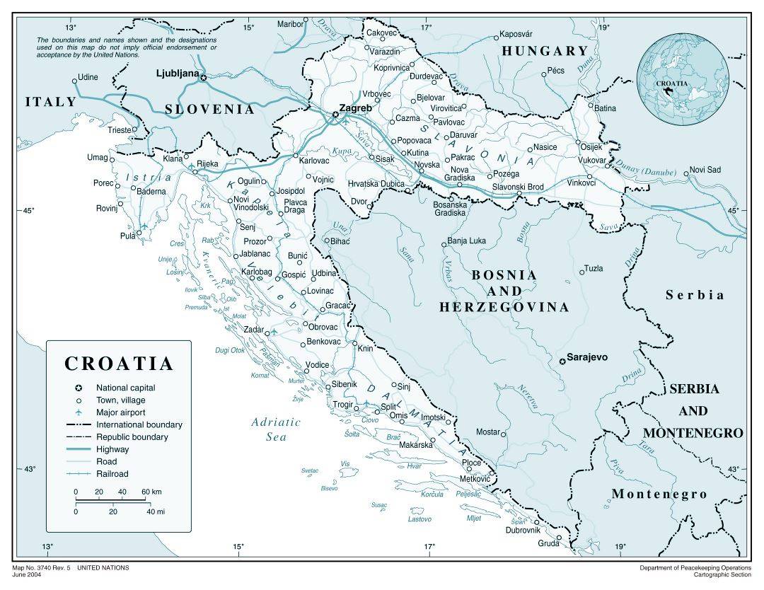 Аэропорты хорватии: список и описание, расположение на карте