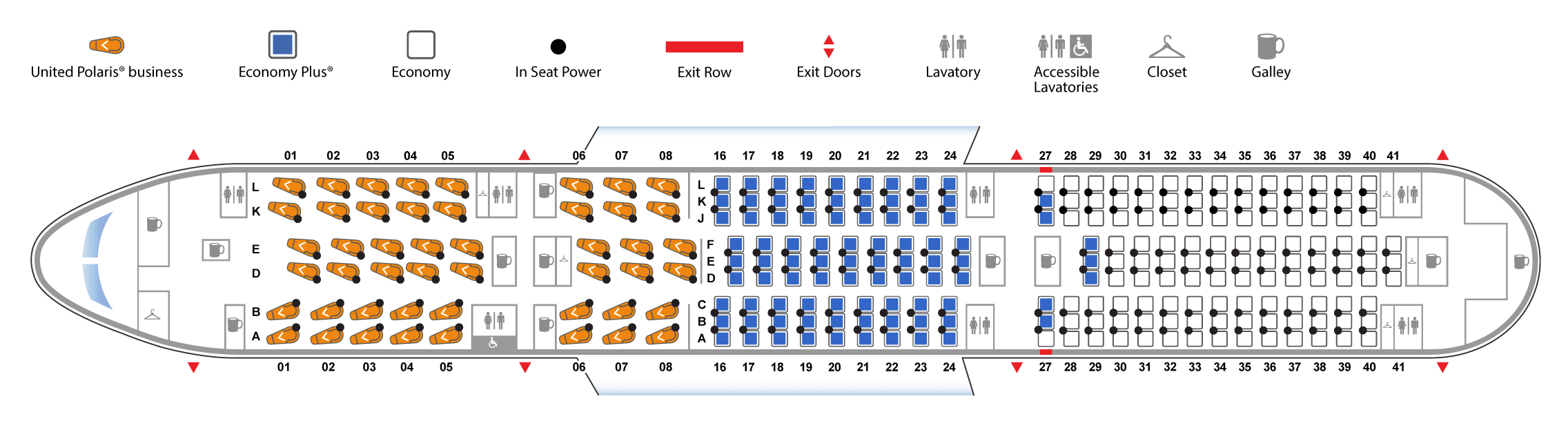 Dreamliner схема салона