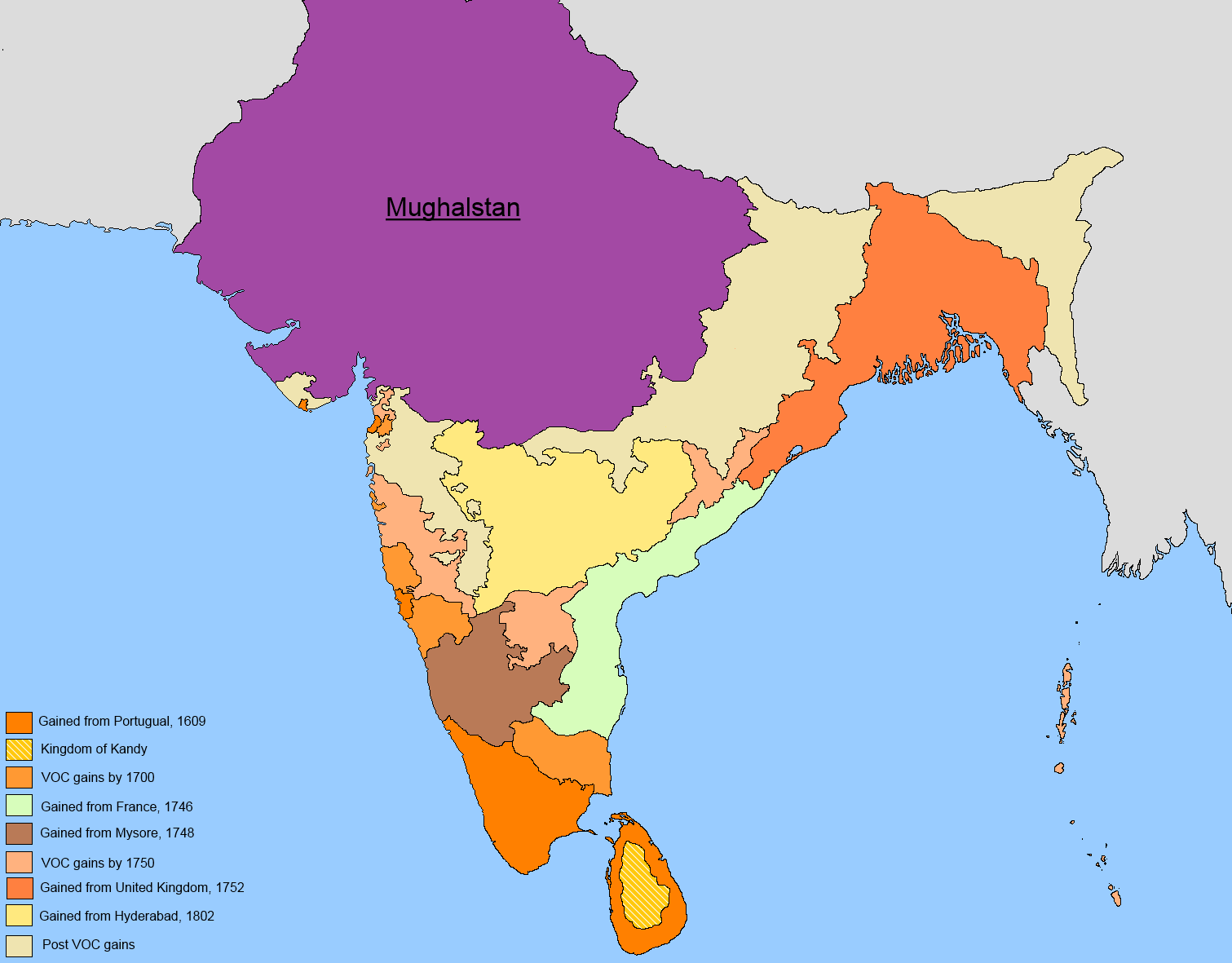 Колонии индии
