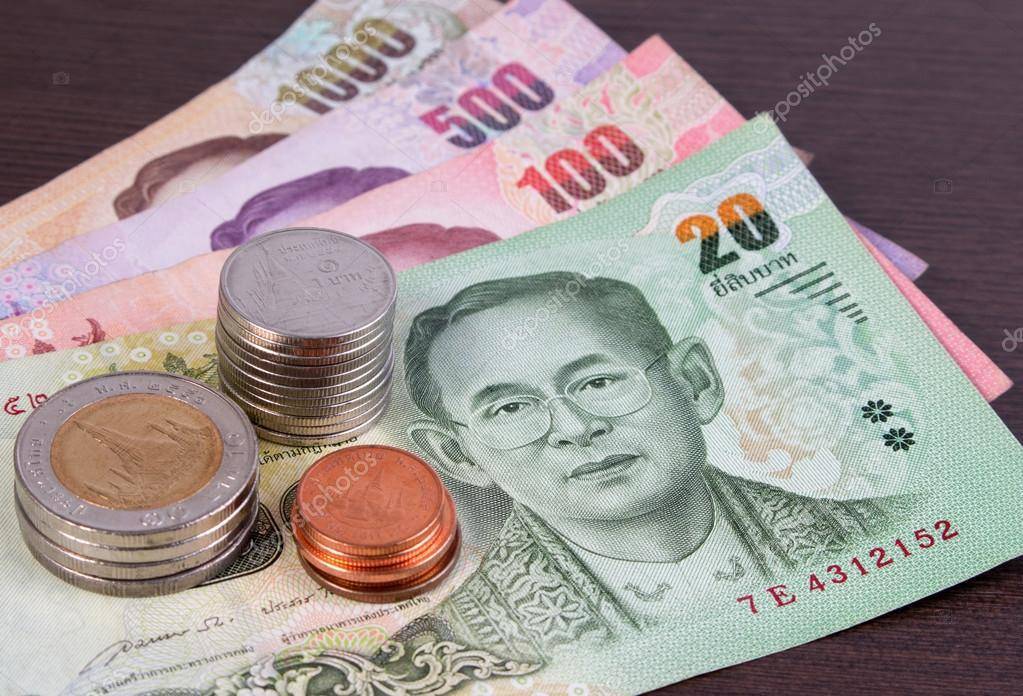 Сколько денег в тайланд. Валюта Тайланда. Тайские купюры и монеты. Деньги Тайланда. Бумажные деньги Тайланда.