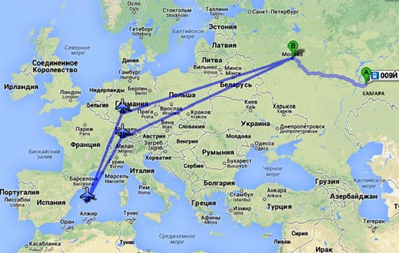 Сколько лететь до португалии из москвы и других крупных городов.