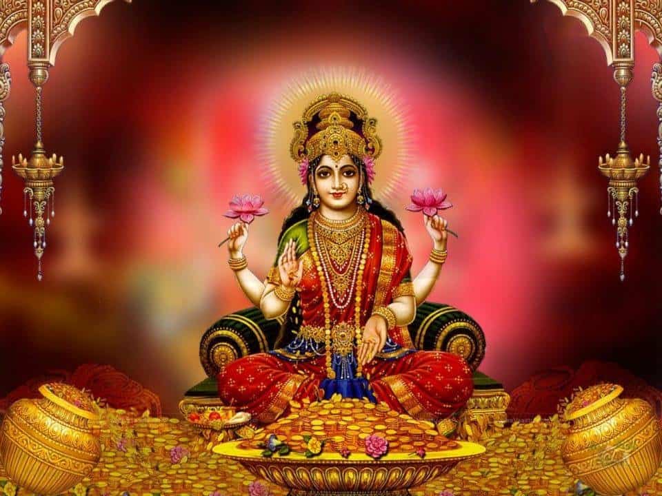 Индийская богиня лакшми