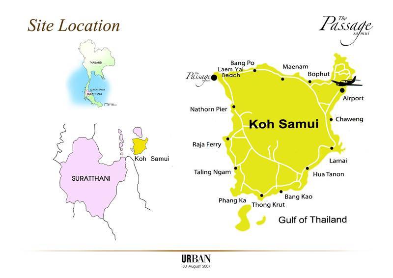 Карта таиланд остров самуи