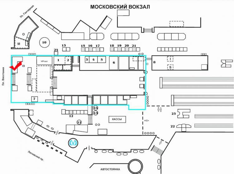 Московский вокзал Санкт Петербурга
