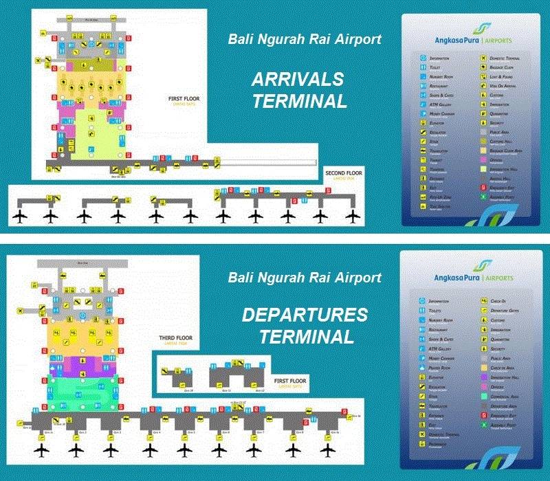 Аэропорт бали: схема, зона прилета и вылета, как добраться